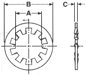 Internal Tooth Lock Washer