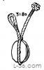 ABOK 3180 style button knot and fixed eye