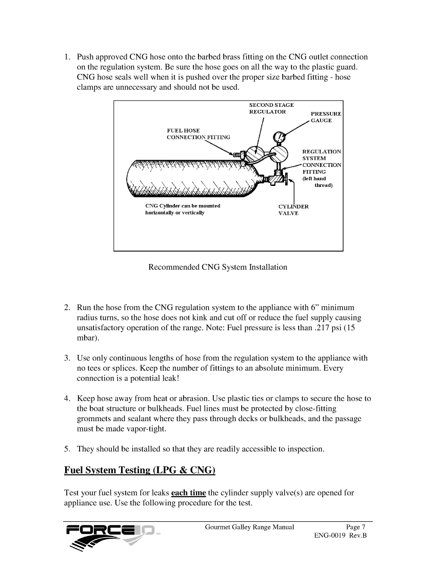 ' Force 10 Stove Manual Eng 0019 Rev B'